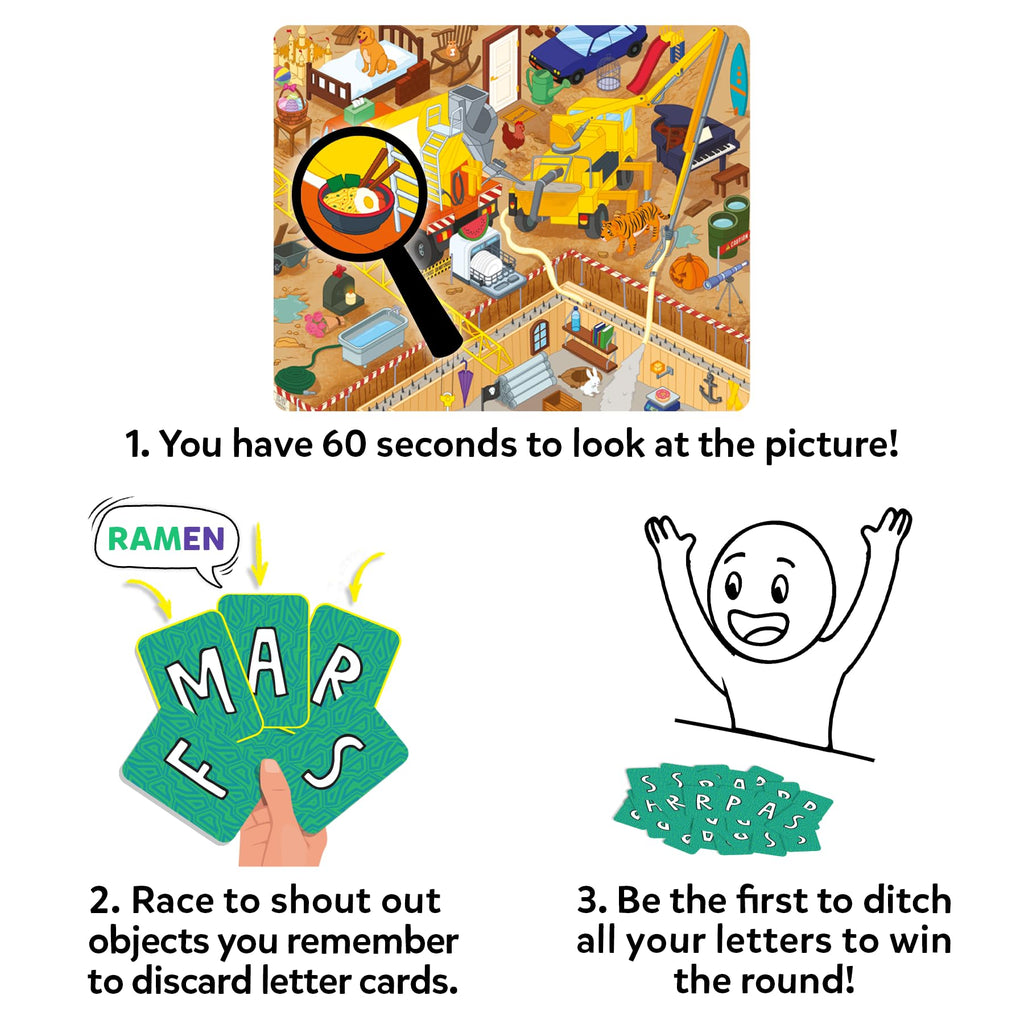 Skillmatics Who Saw What 60-Second Memory Game for Kids