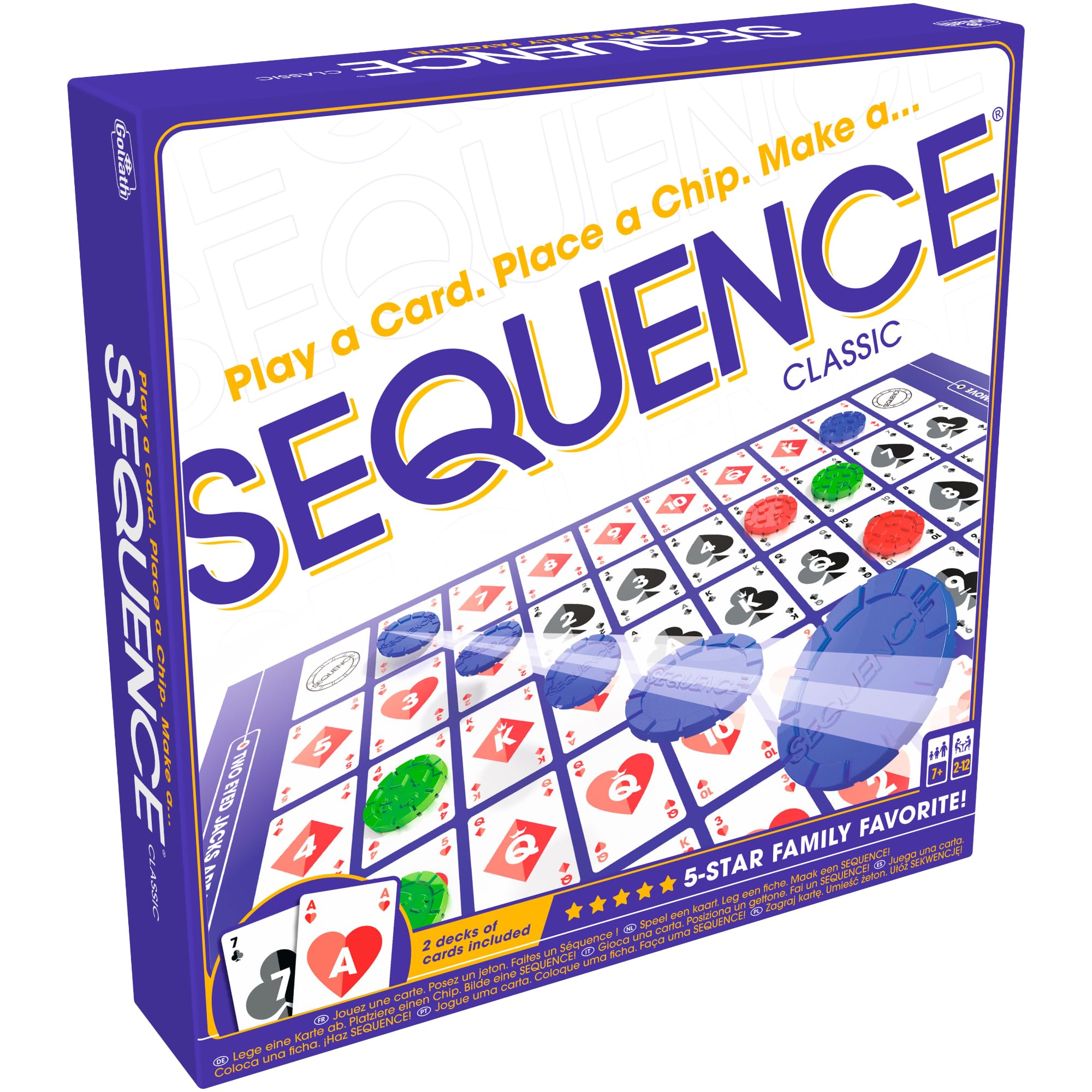 Jax Original Sequence Board Game with Cards and Chips