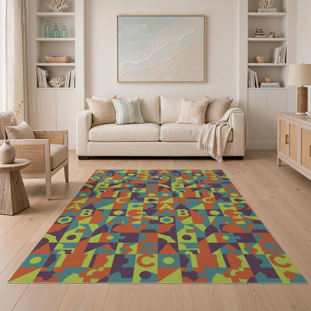 ODIKA Washable Non-Slip Stain-Resistant Area Rug