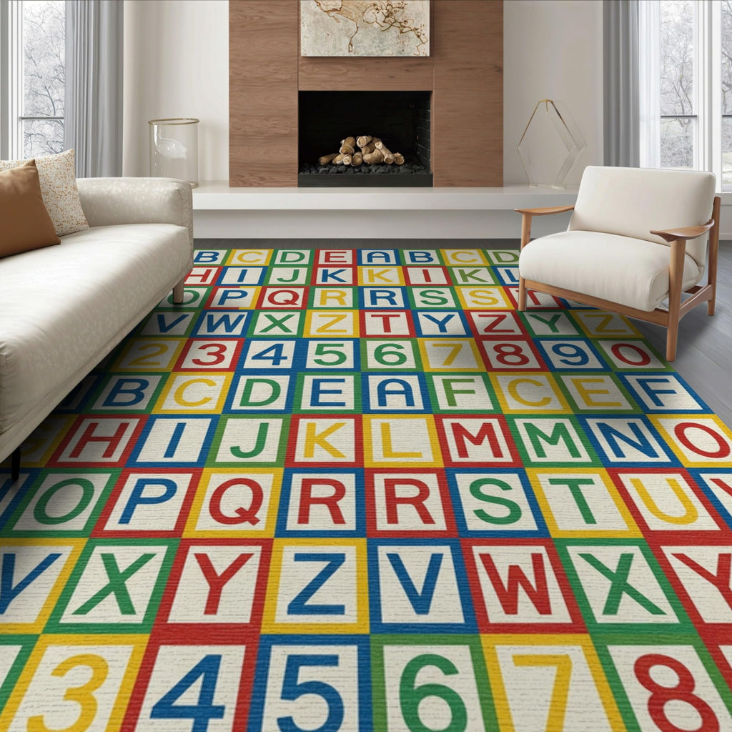 ODIKA Washable Non-Slip Stain-Resistant Area Rug