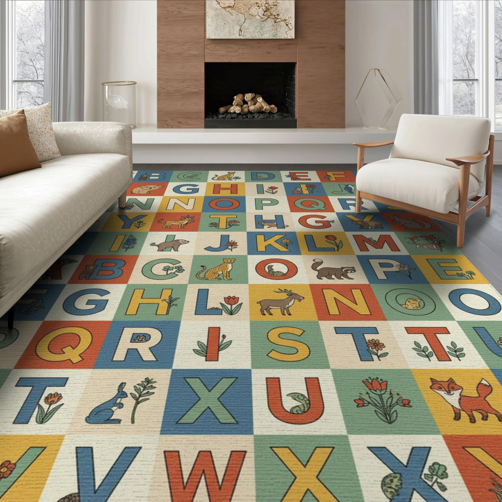 ODIKA Washable Non-Slip Stain-Resistant Area Rug