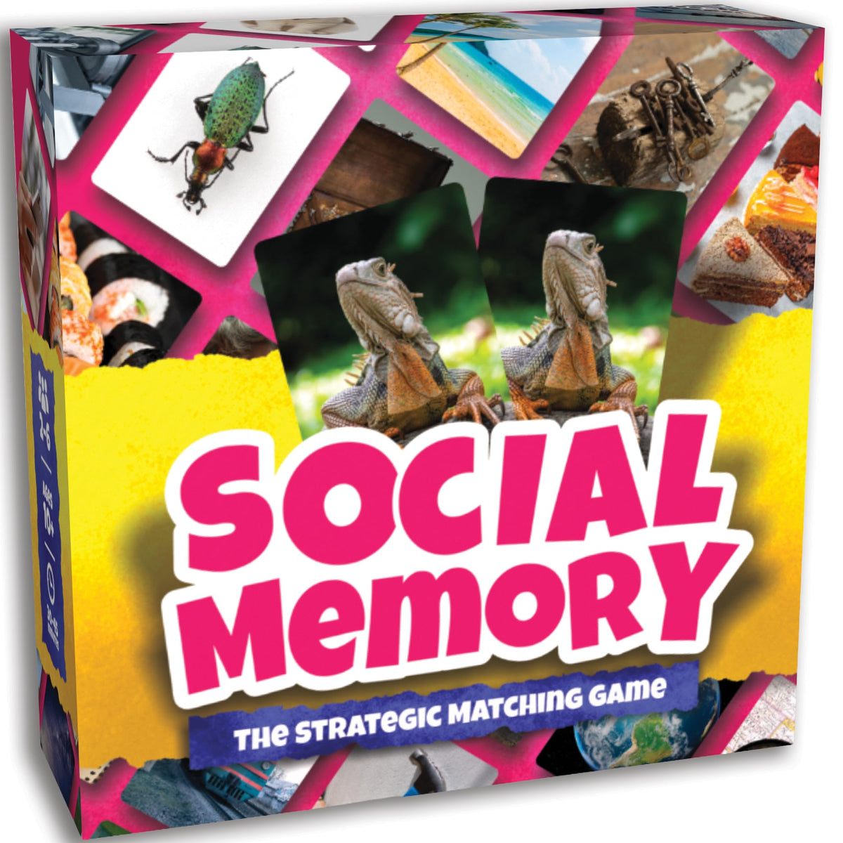 Social Memory Strategic Matching Card Game for Families