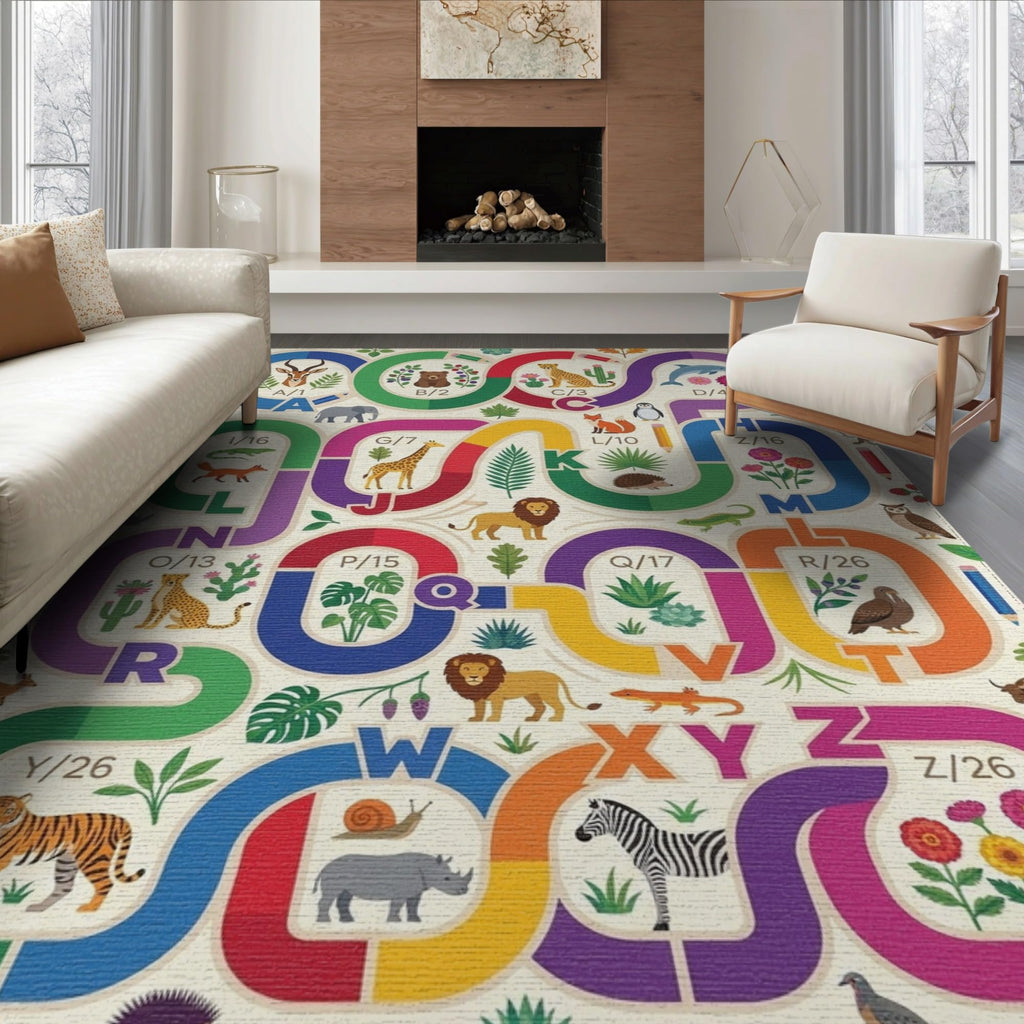 ODIKA Washable Non-Slip Stain-Resistant Area Rug