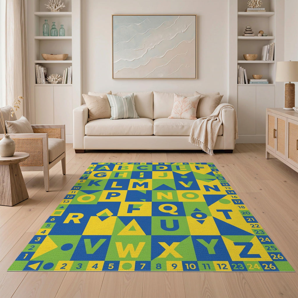 ODIKA Washable Non-Slip Stain-Resistant Area Rug