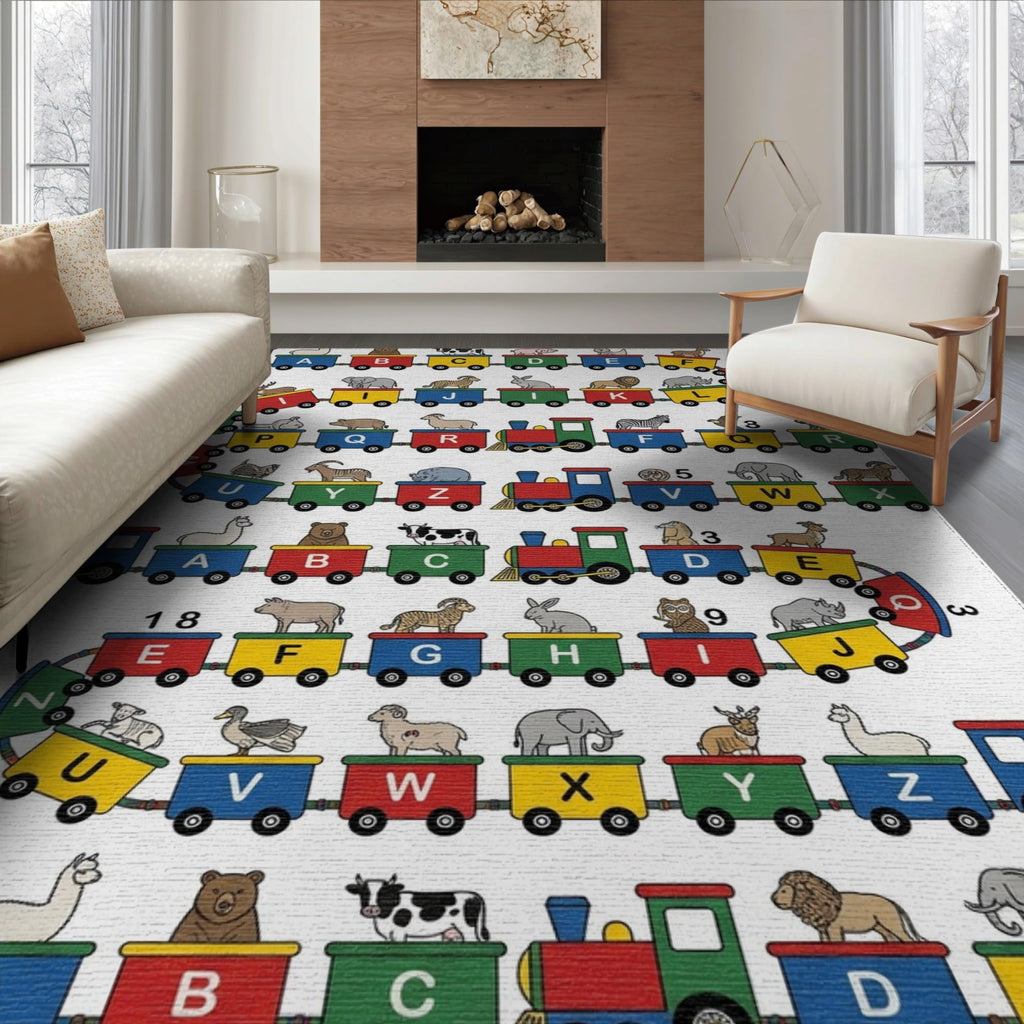 ODIKA Washable Non-Slip Stain-Resistant Area Rug