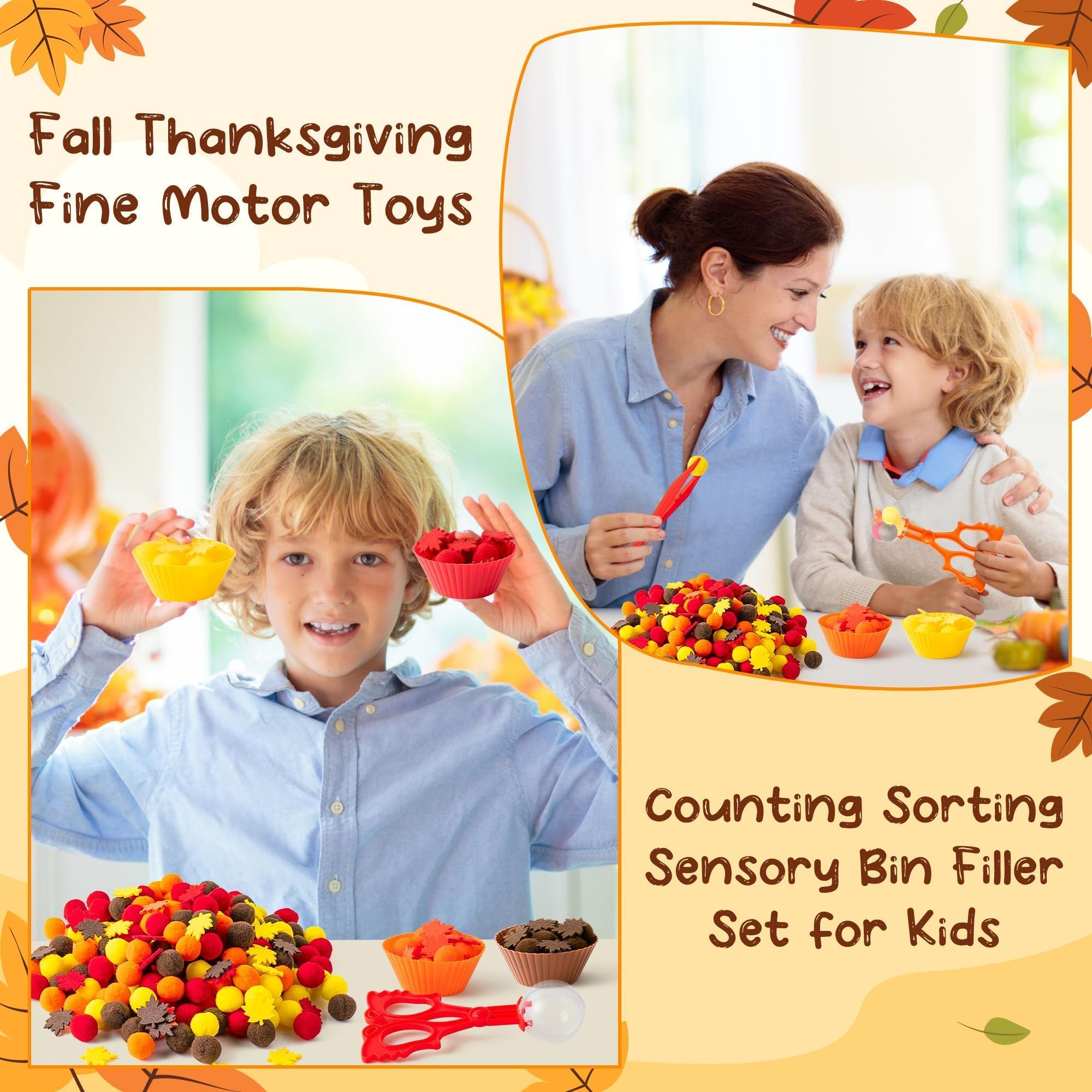 EZdhuawuse Sensory Bin Fillers for Fine Motor Play