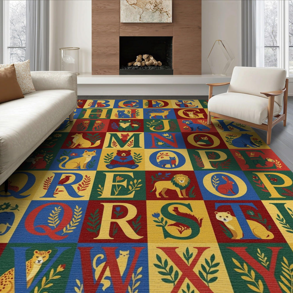 ODIKA Washable Non-Slip Stain-Resistant Area Rug