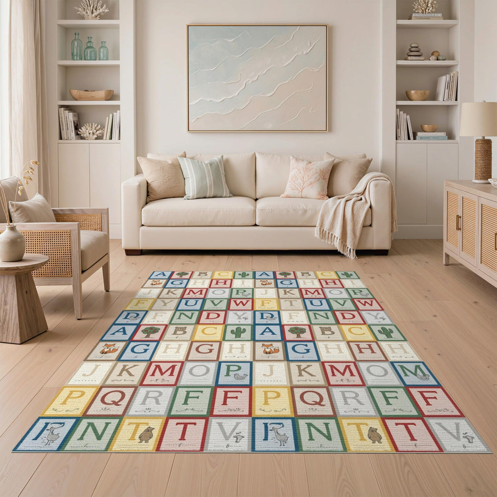 ODIKA Washable Non-Slip Stain-Resistant Area Rug