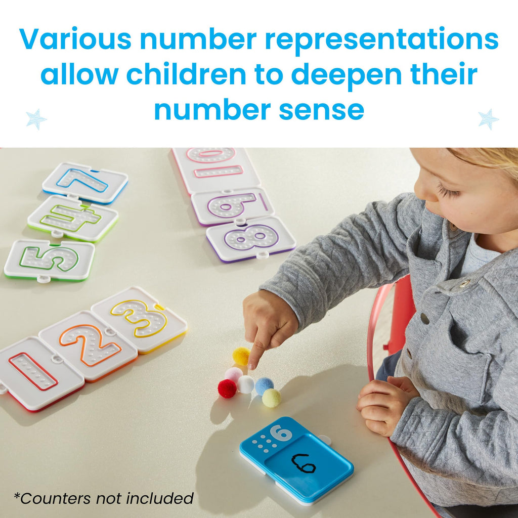 hand2mind Sensory Number Trays for Counting and Writing