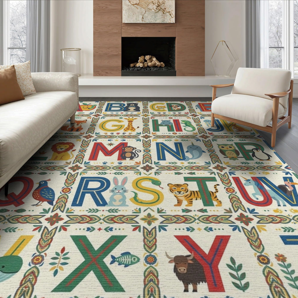 ODIKA Washable Non-Slip Stain-Resistant Area Rug