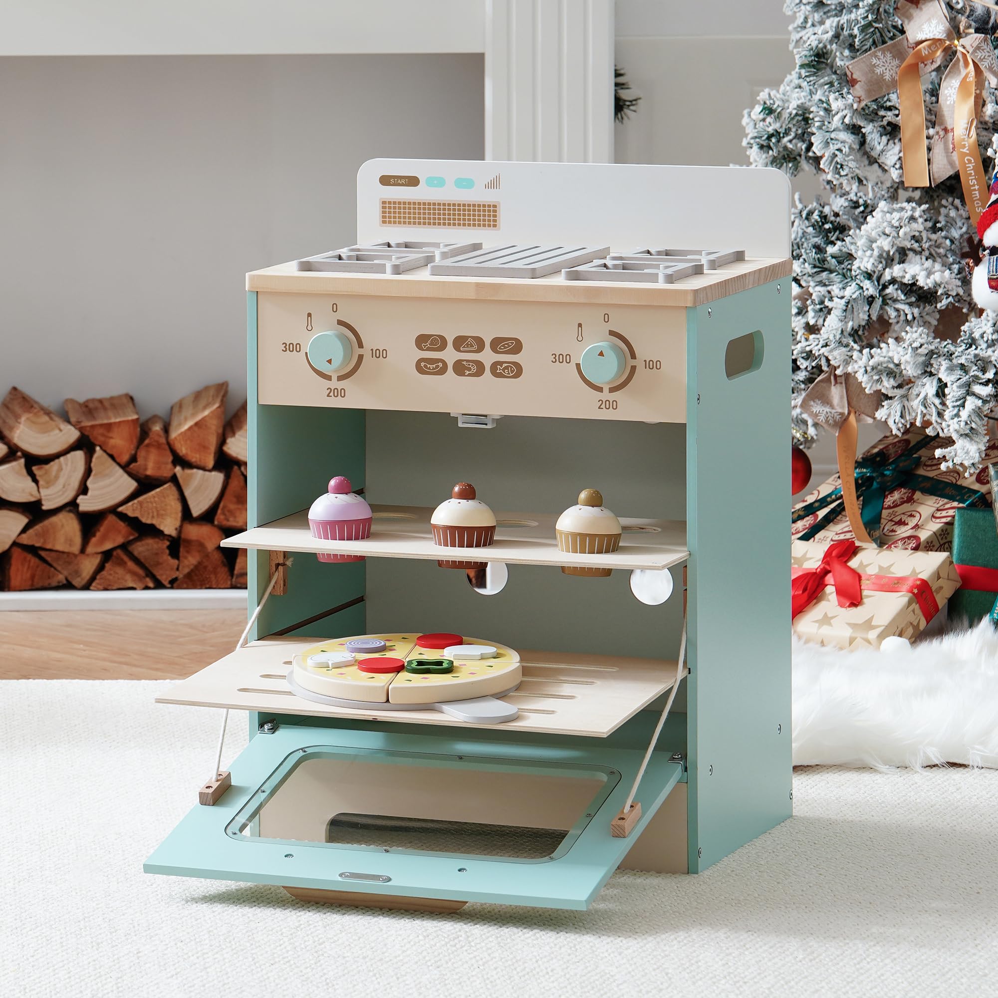 ROBOTIME Wooden Kitchen Playset for Toddlers and Kids