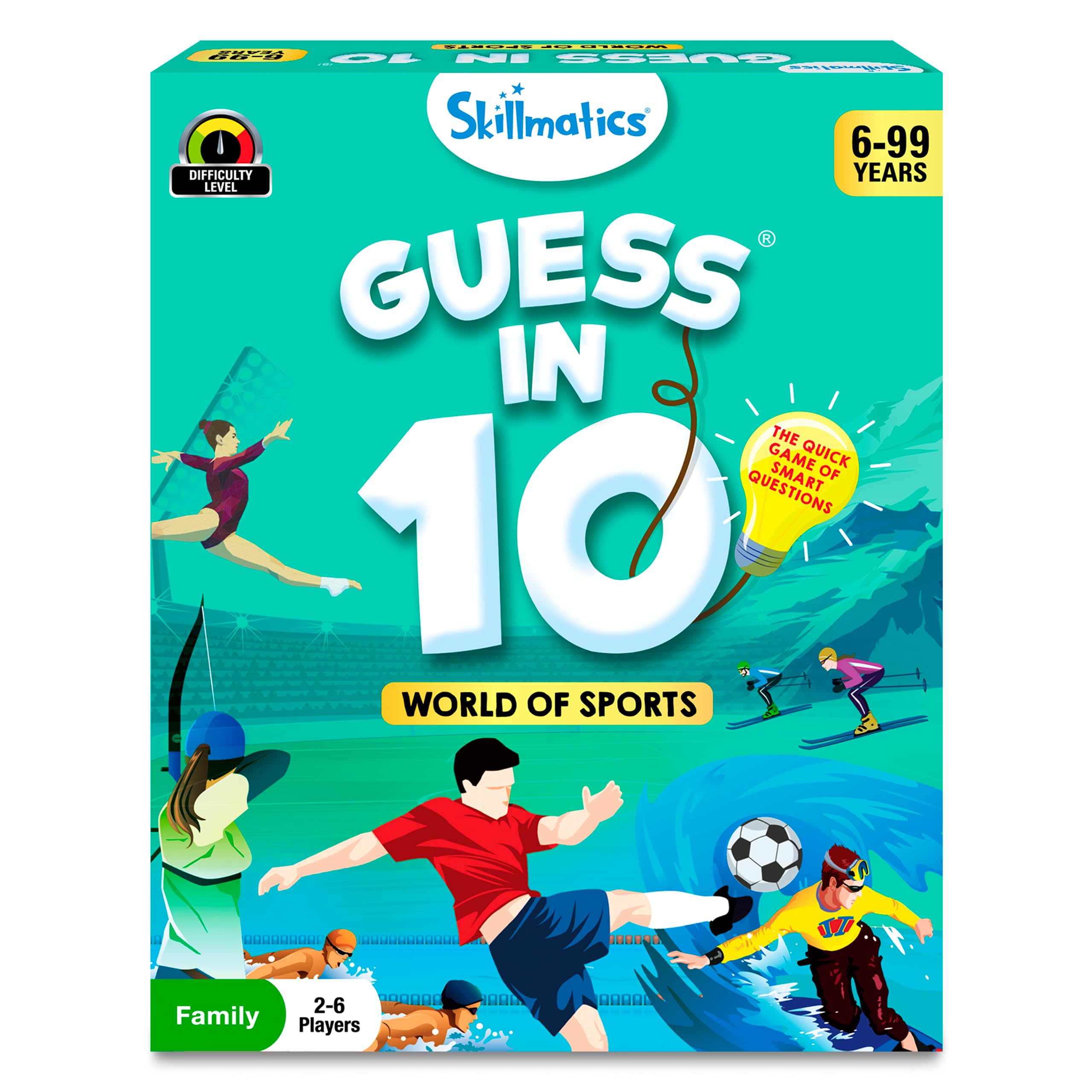 Skillmatics Guess in 10 Smart Questions Travel Card Game