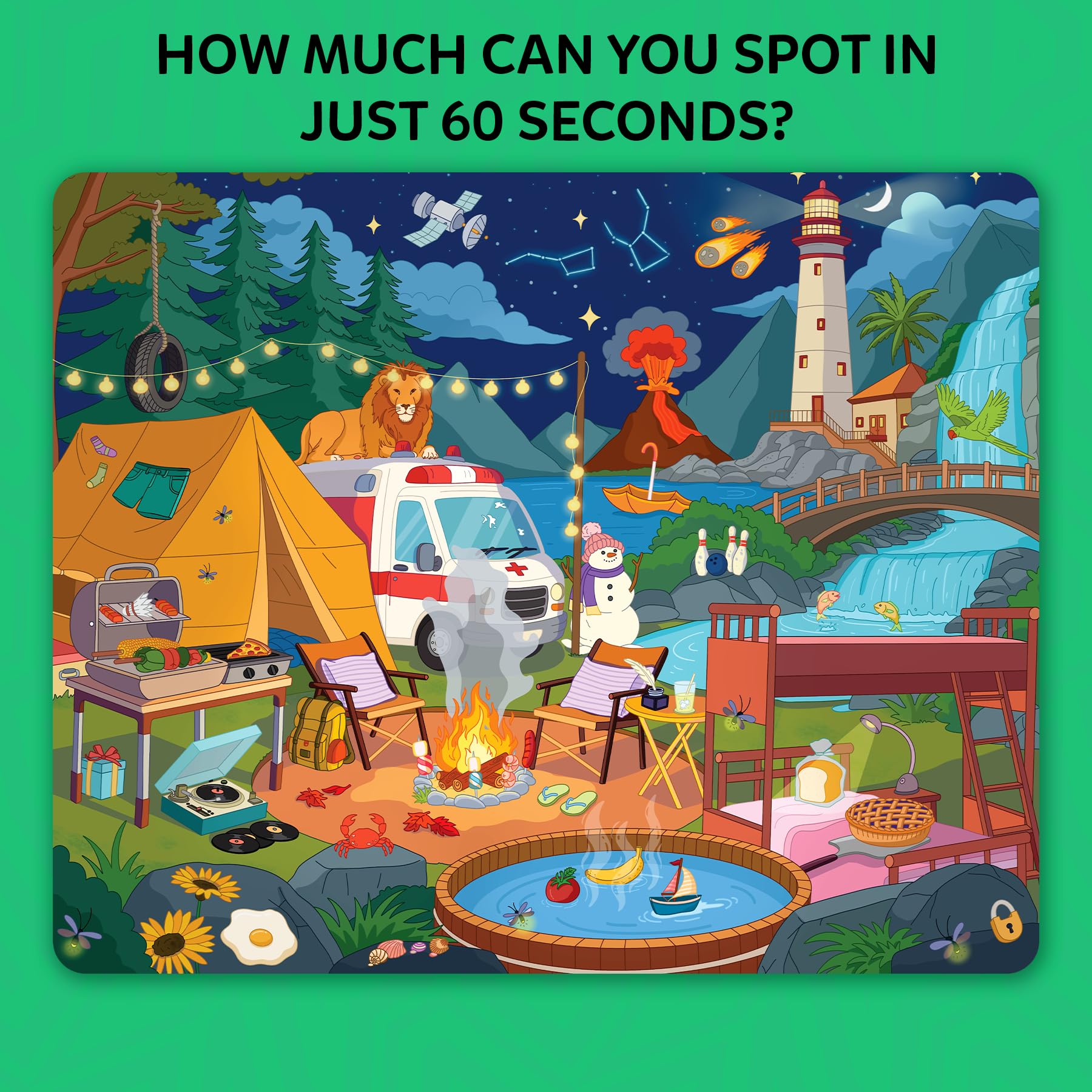 Skillmatics Who Saw What 60-Second Memory Game for Kids