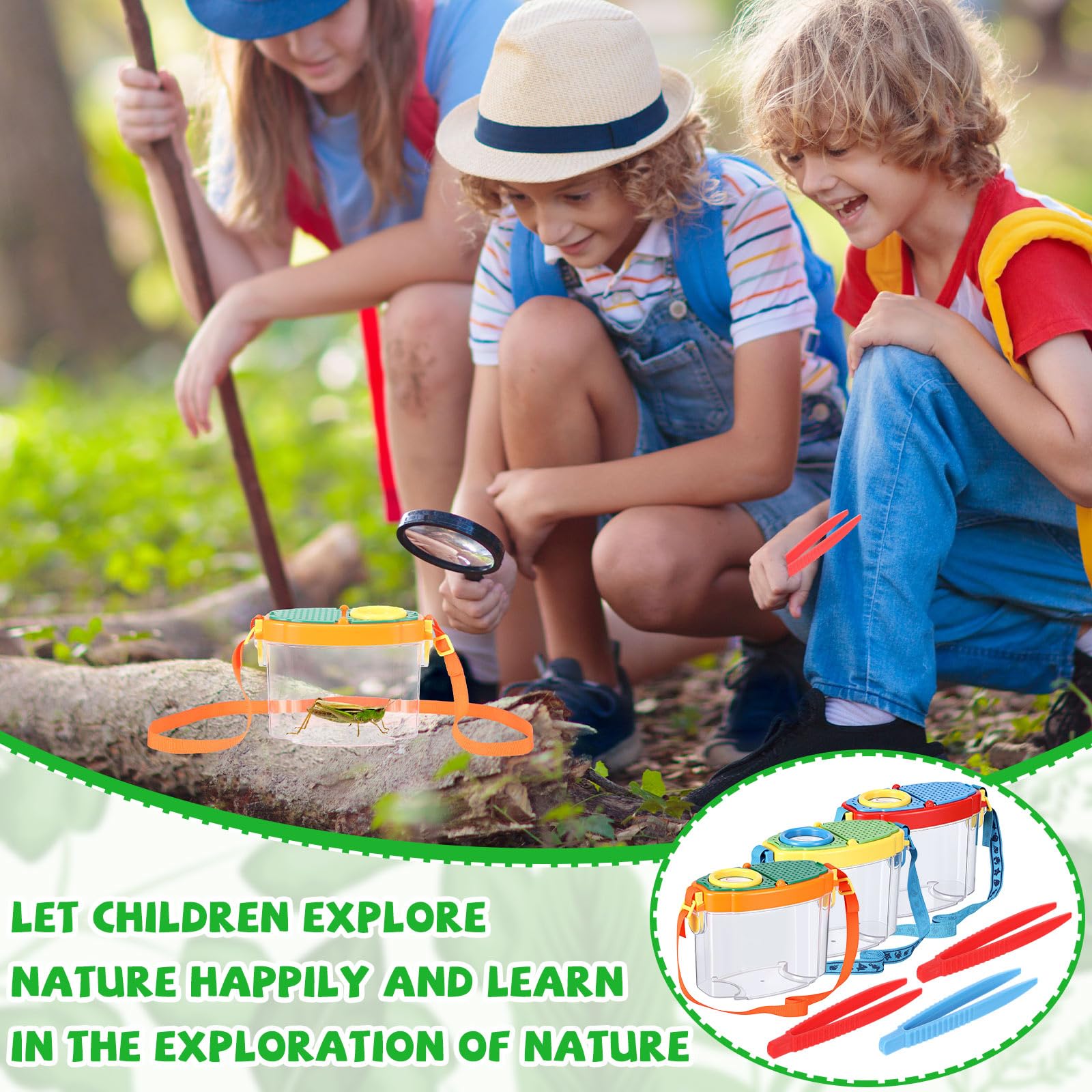 Halloscume Bug Catcher and Magnifying Viewer Kit for Kids