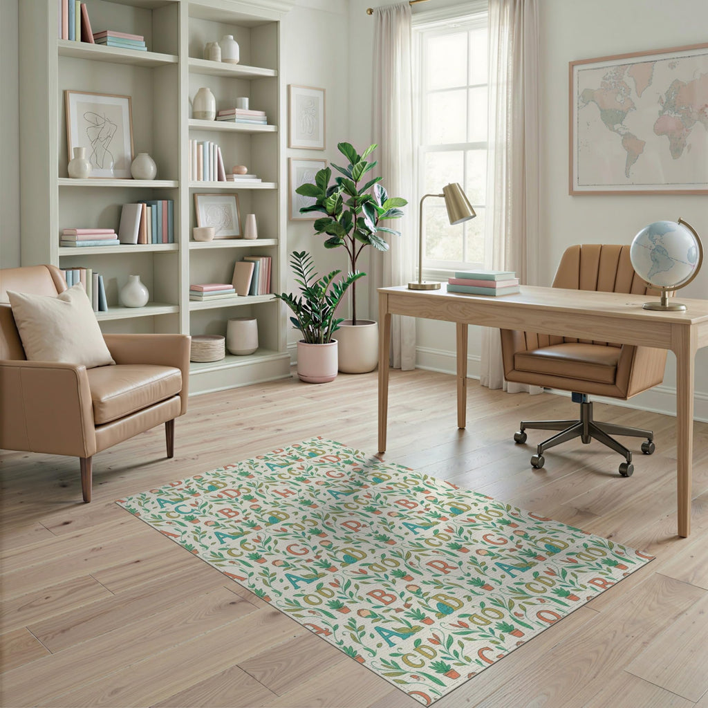 ODIKA Washable Non-Slip Stain-Resistant Area Rug