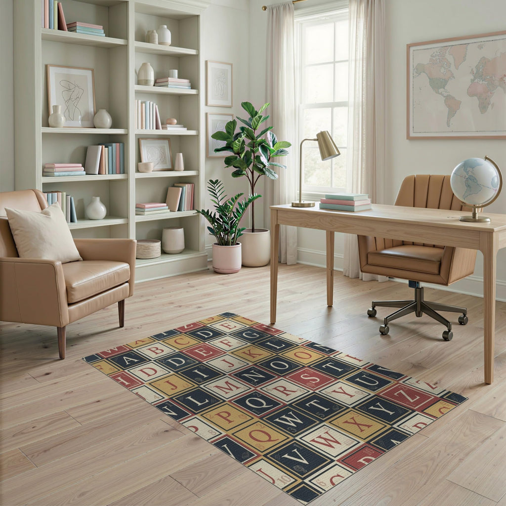 ODIKA Washable Non-Slip Stain-Resistant Area Rug