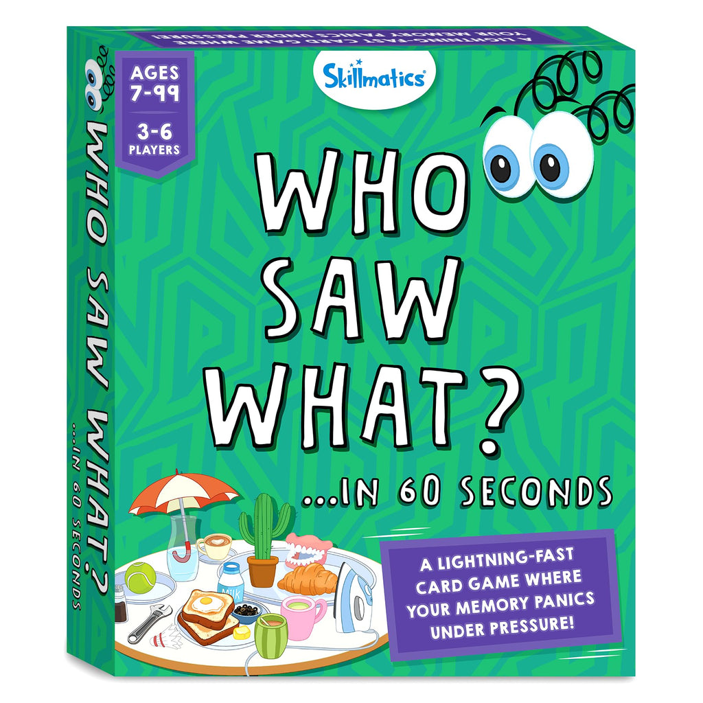 Skillmatics Who Saw What 60-Second Memory Game for Kids