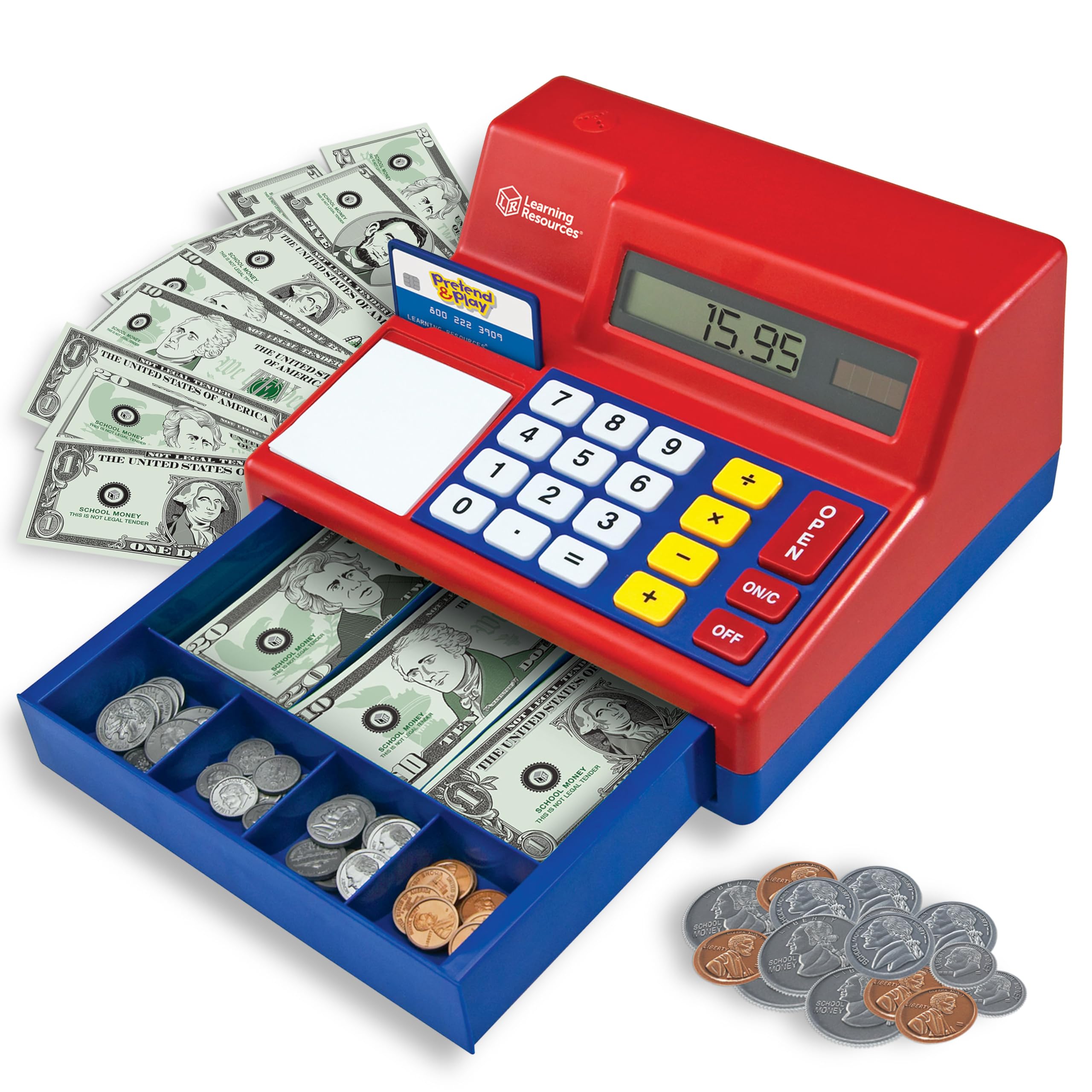 Learning Resources Pretend Play Calculator Cash Register