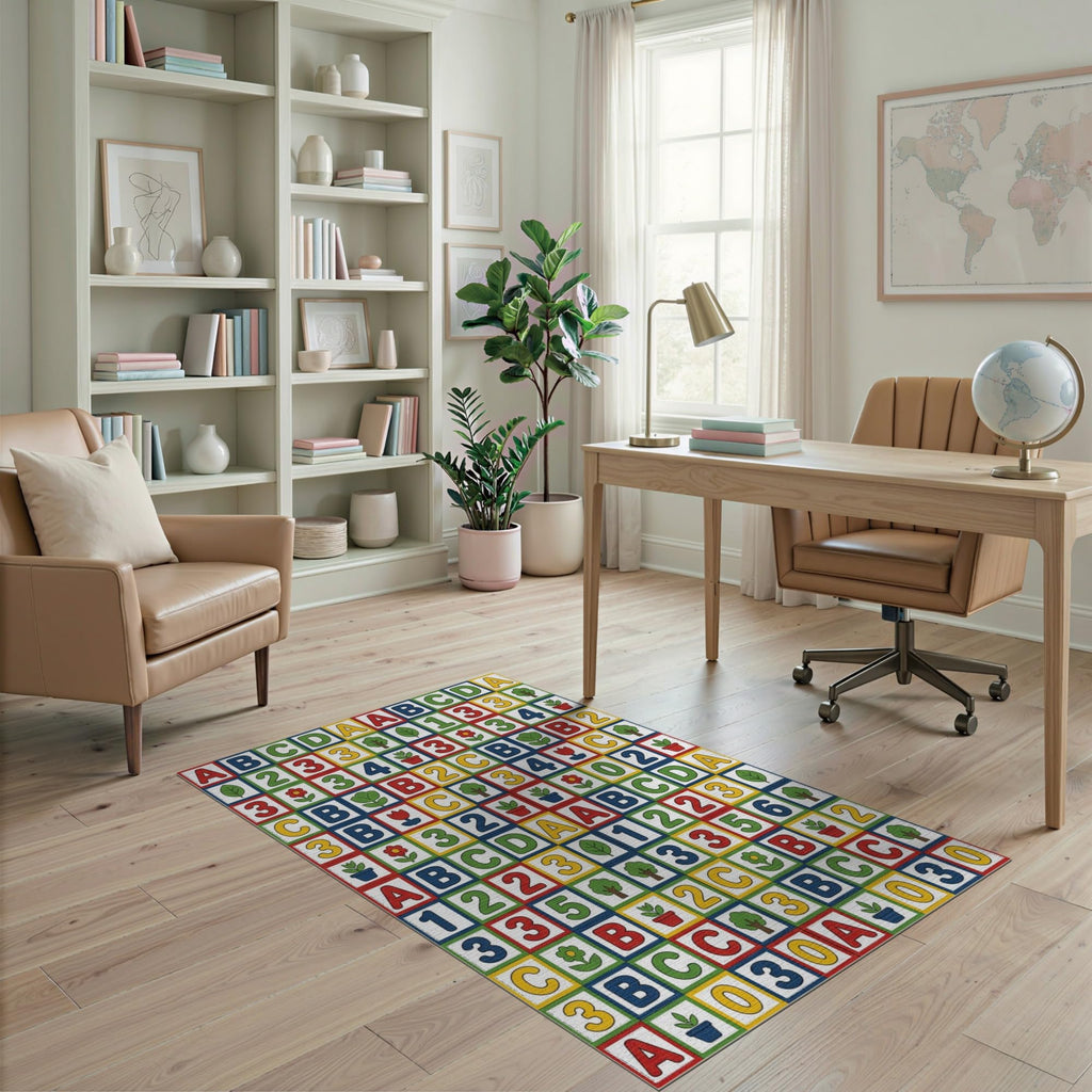 ODIKA Washable Non-Slip Stain-Resistant Area Rug