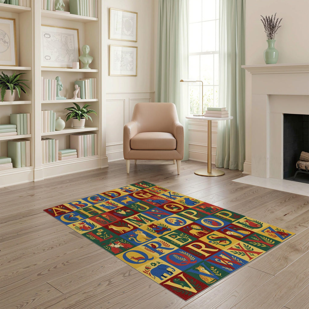 ODIKA Washable Non-Slip Stain-Resistant Area Rug