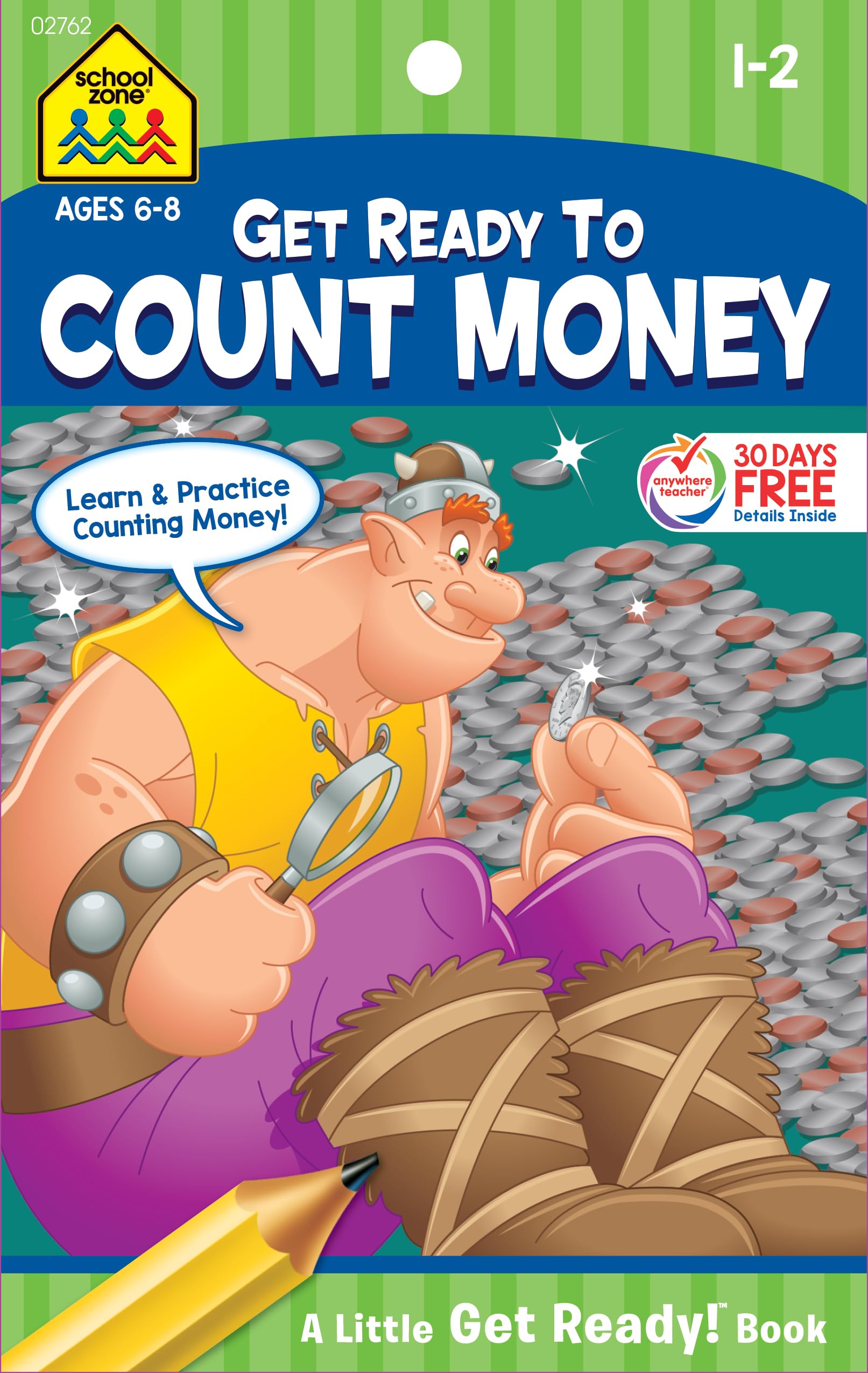 School Zone Counting Money Workbook for Grades 1–2