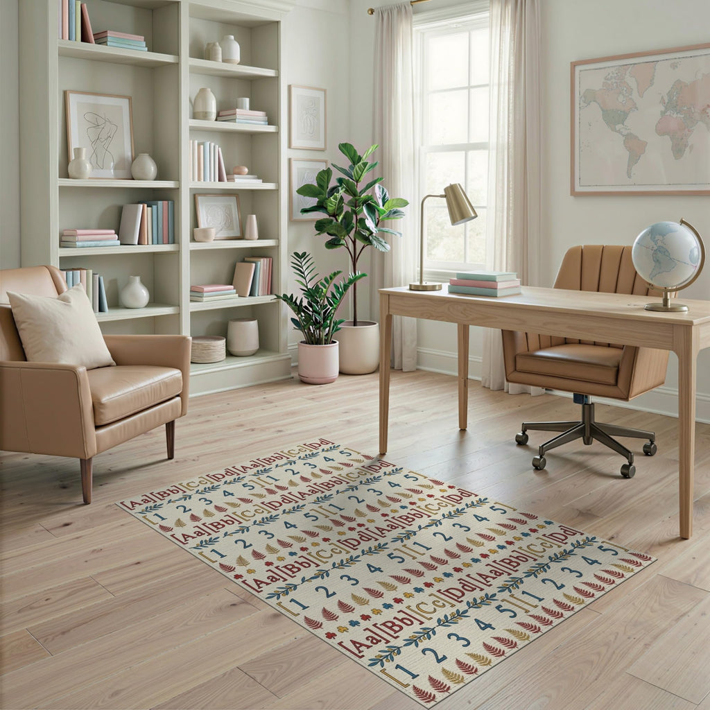 ODIKA Washable Non-Slip Stain-Resistant Area Rug