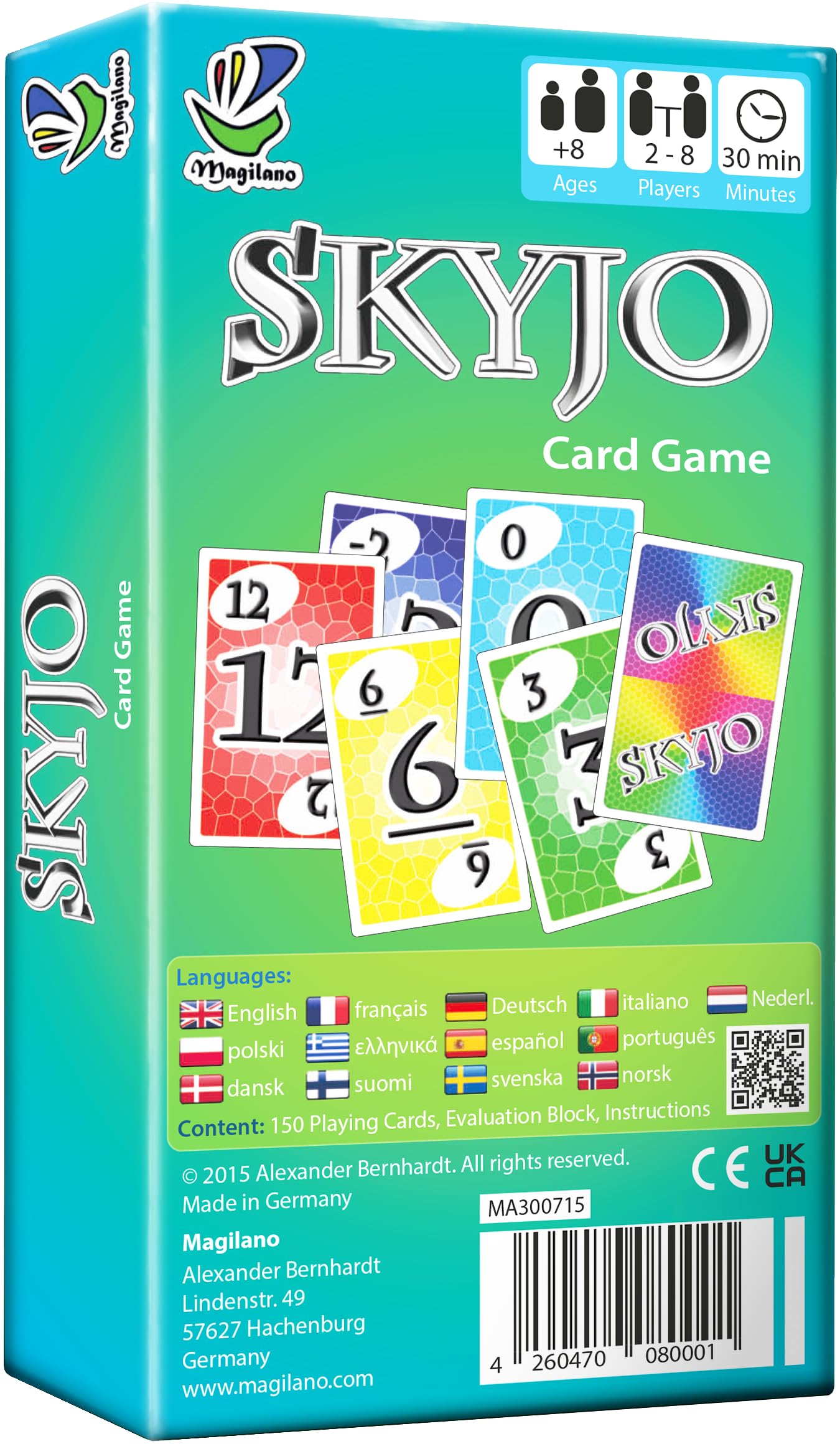 Magilano SKYJO Family Card Game for Kids and Adults