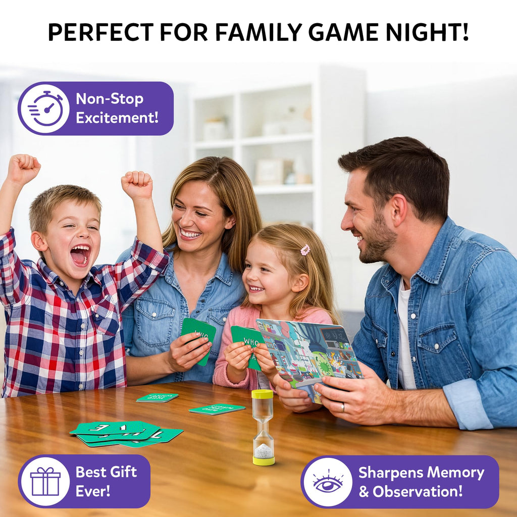 Skillmatics Who Saw What 60-Second Memory Game for Kids