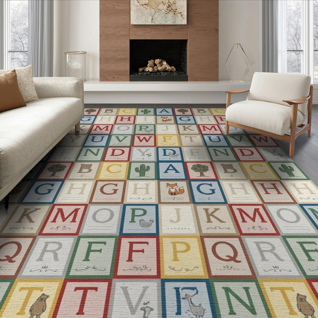 ODIKA Washable Non-Slip Stain-Resistant Area Rug