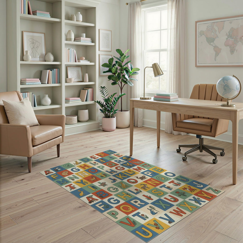 ODIKA Washable Non-Slip Stain-Resistant Area Rug