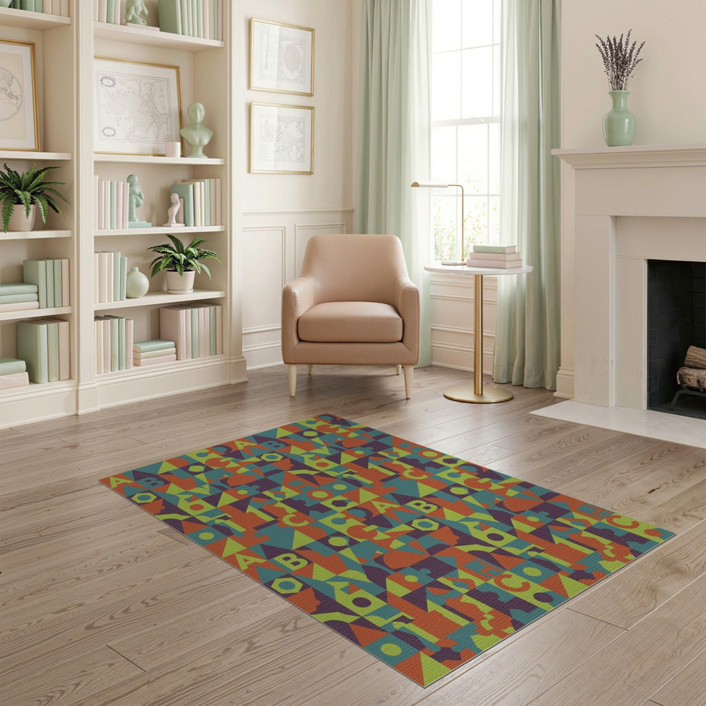 ODIKA Washable Non-Slip Stain-Resistant Area Rug