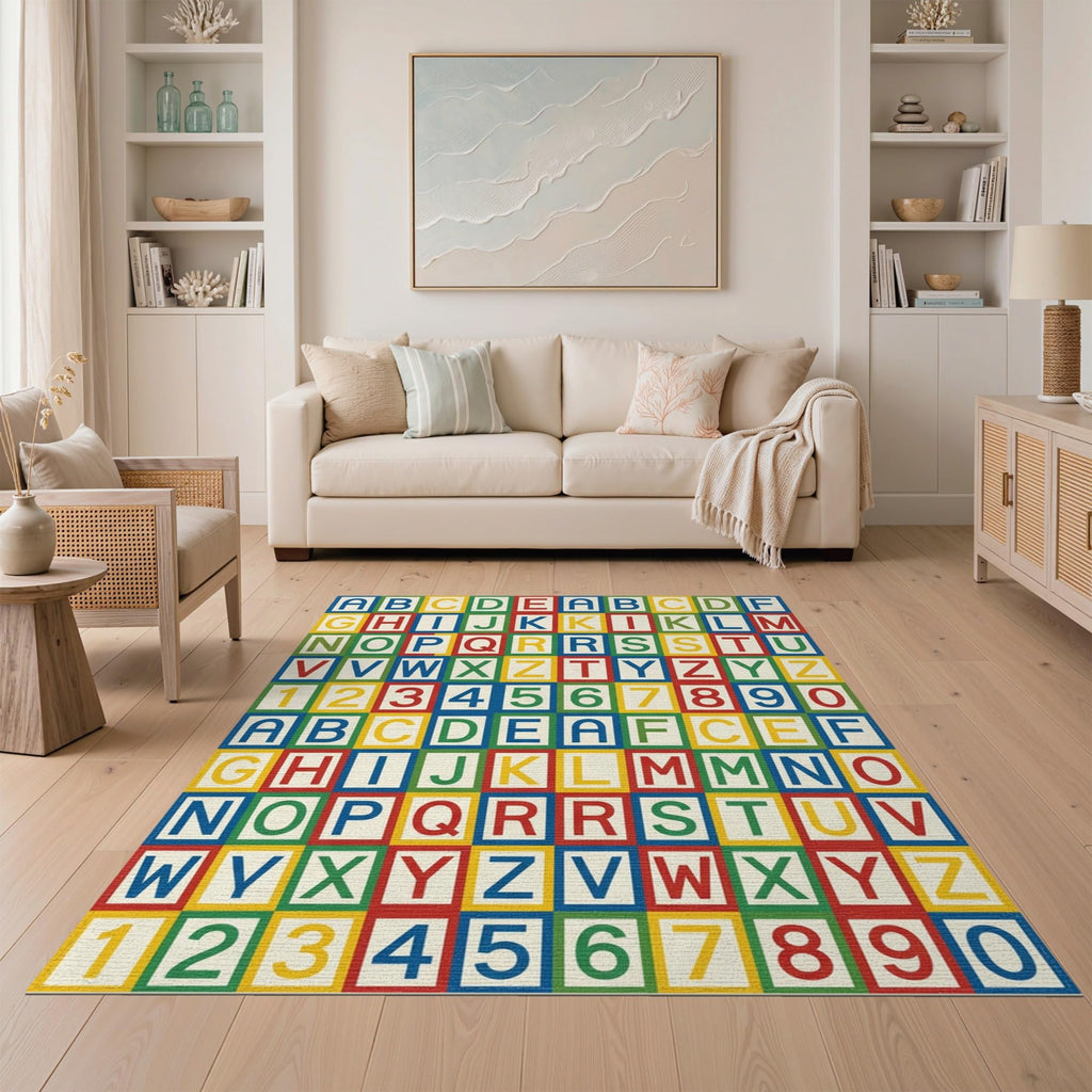 ODIKA Washable Non-Slip Stain-Resistant Area Rug