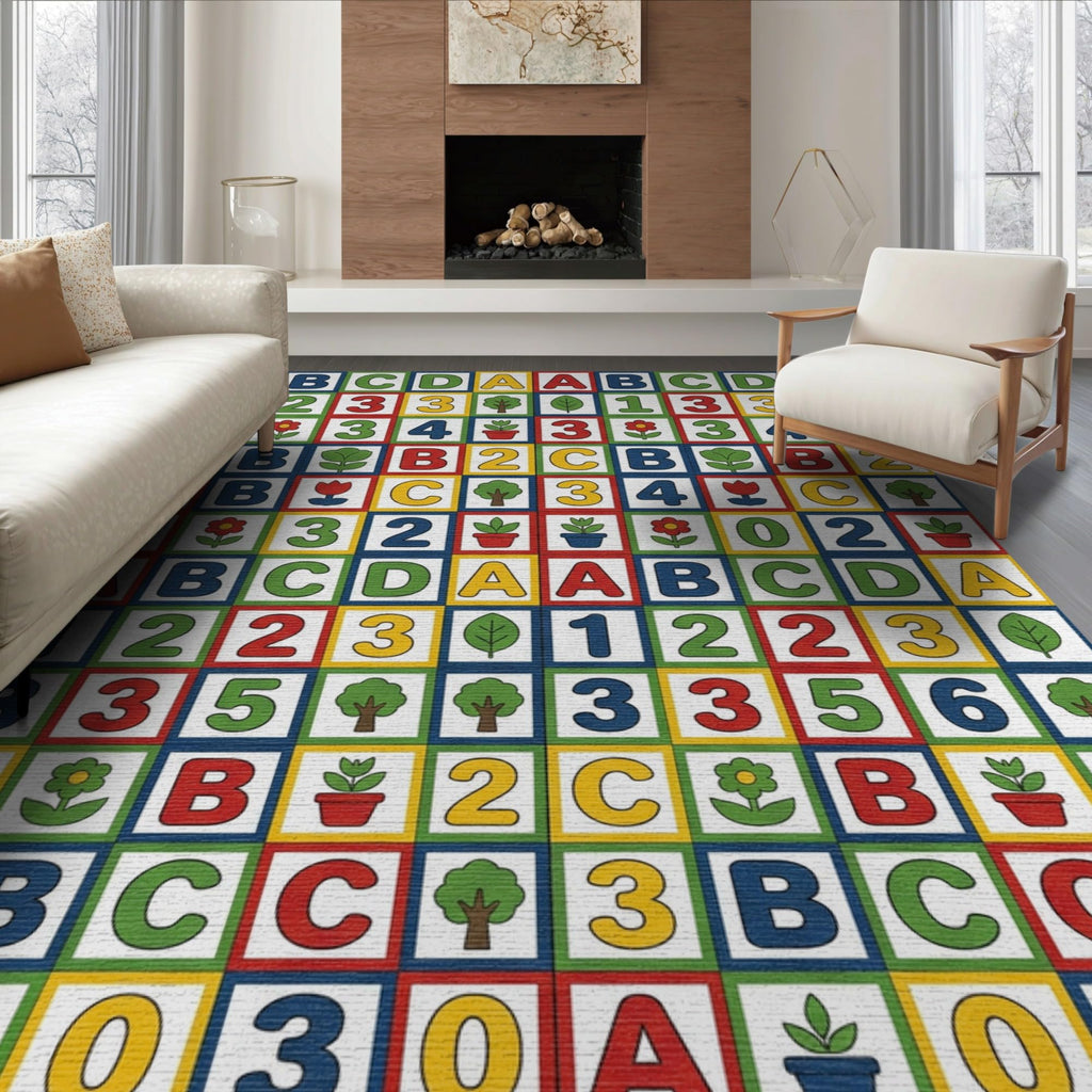 ODIKA Washable Non-Slip Stain-Resistant Area Rug