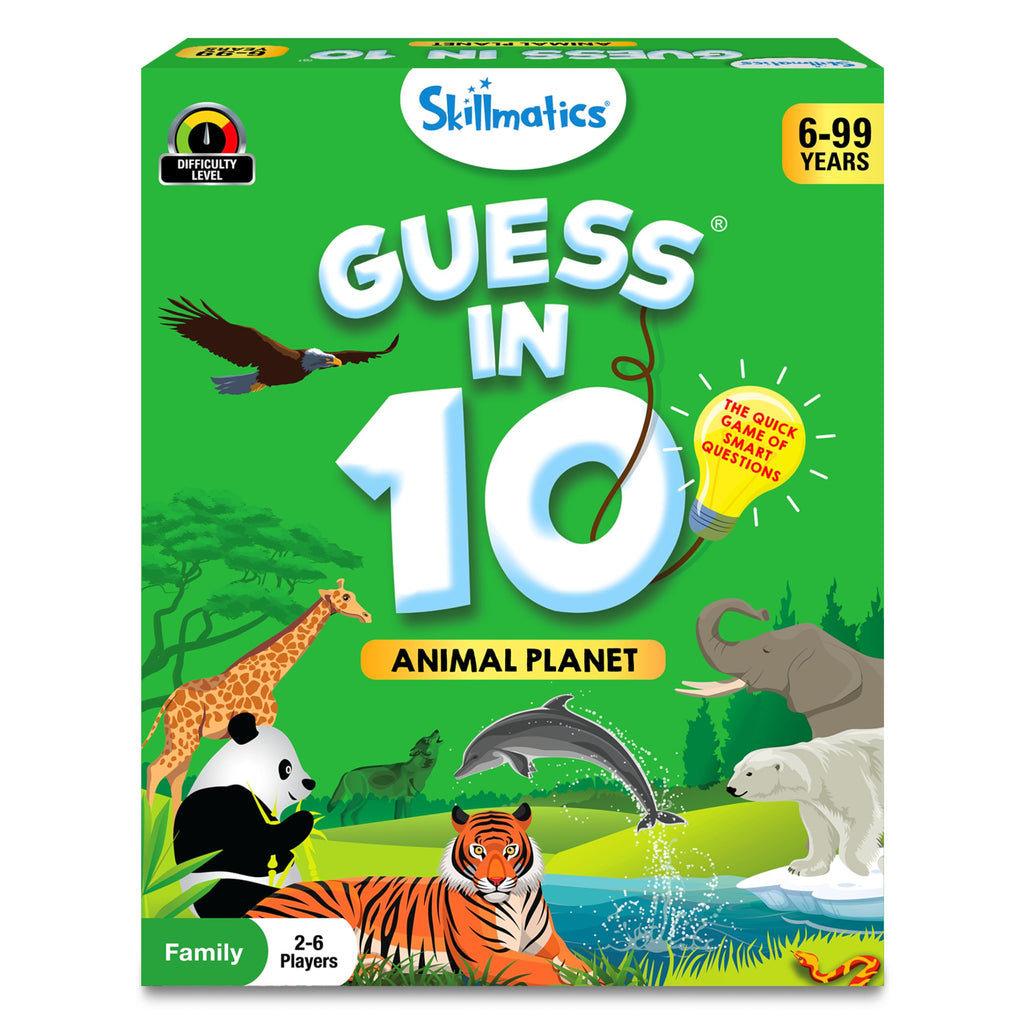 Skillmatics Guess in 10 Smart Questions Travel Card Game