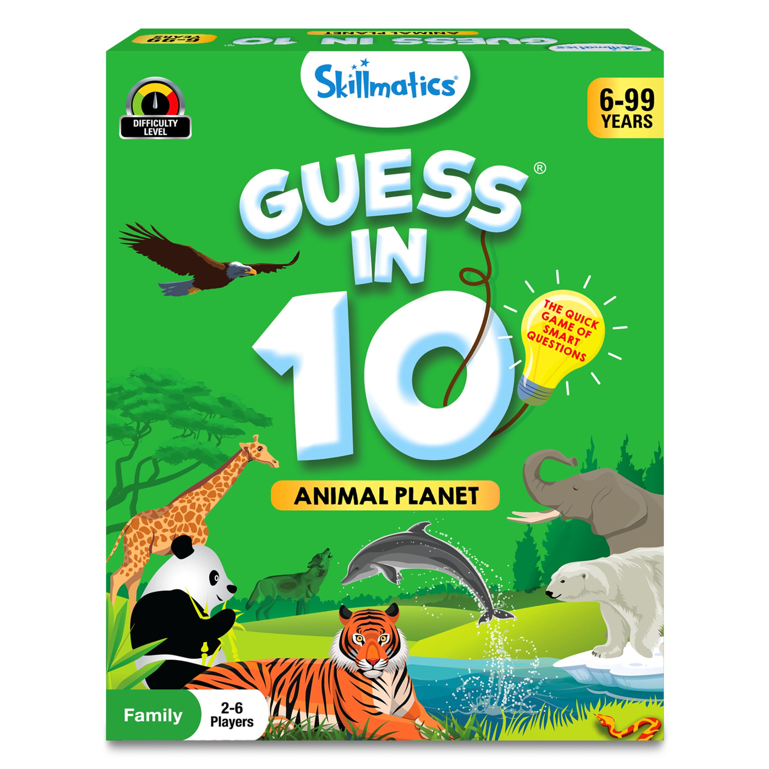 Skillmatics Guess in 10 Smart Questions Travel Card Game