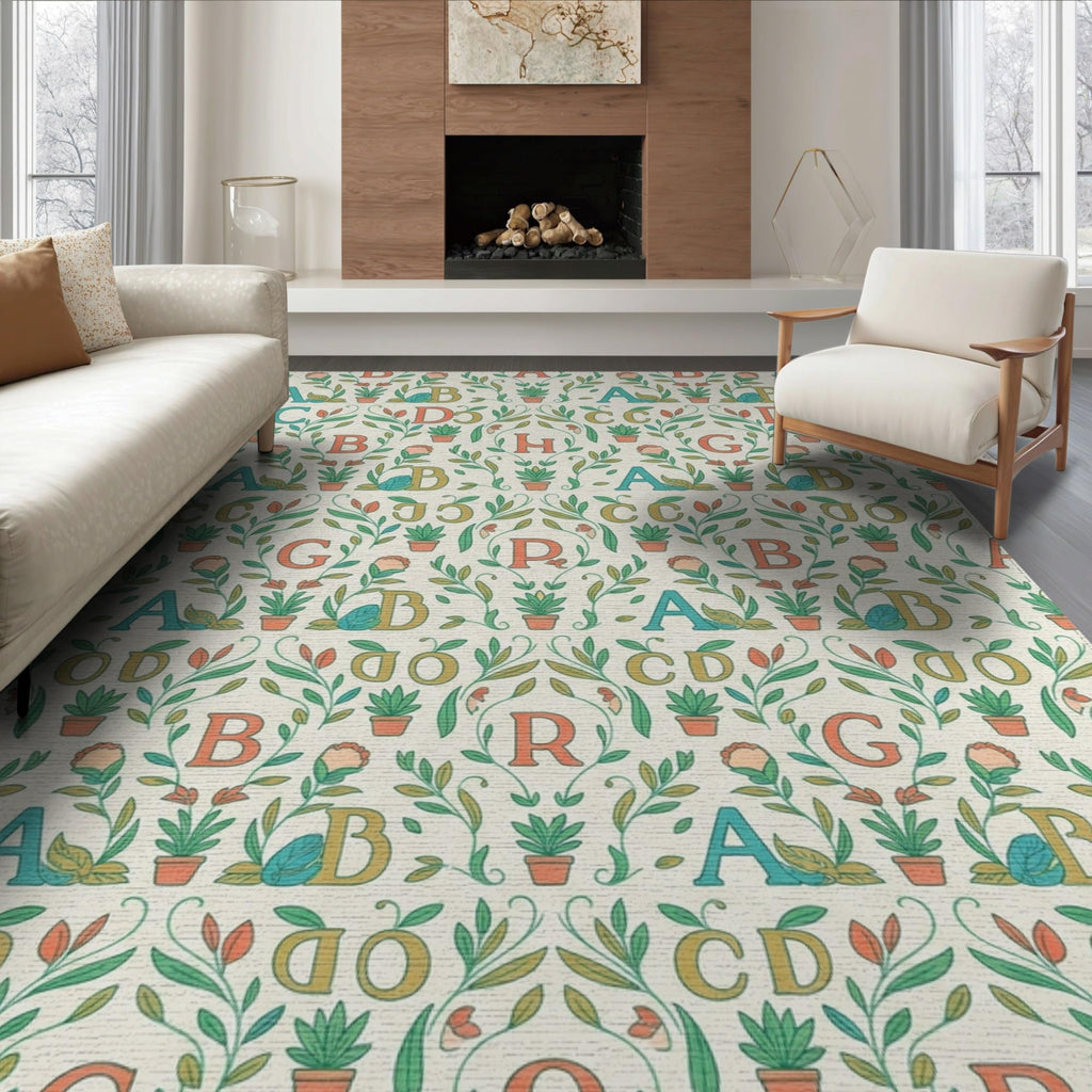 ODIKA Washable Non-Slip Stain-Resistant Area Rug
