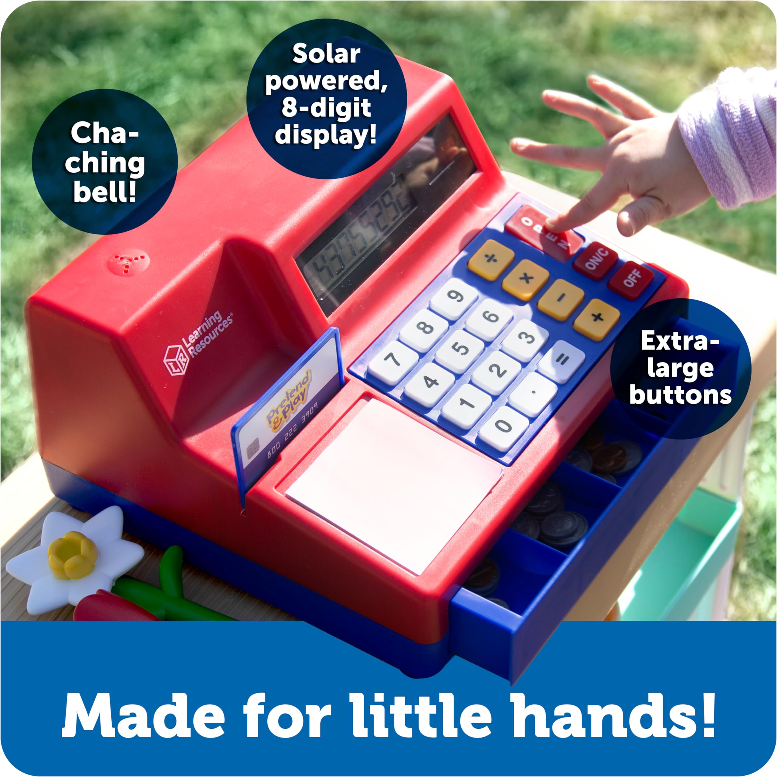 Learning Resources Pretend Play Calculator Cash Register