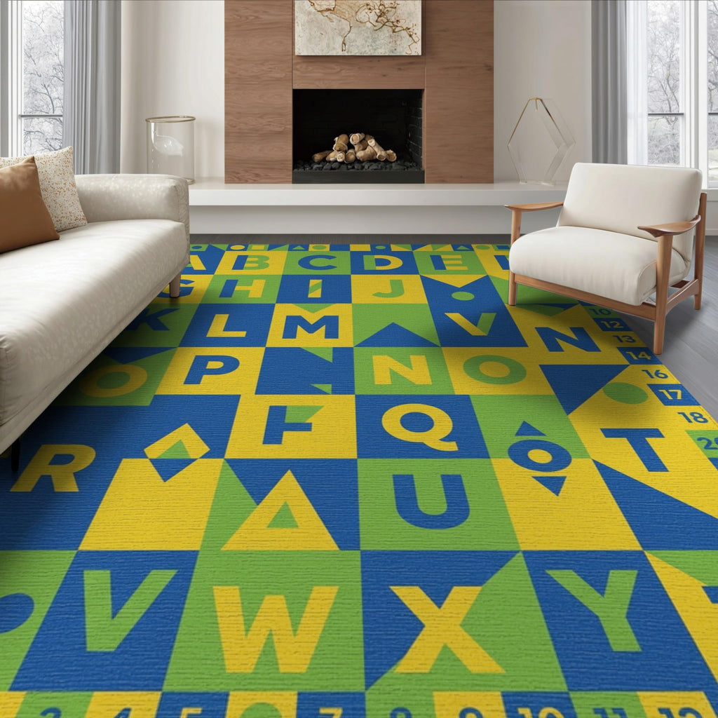 ODIKA Washable Non-Slip Stain-Resistant Area Rug