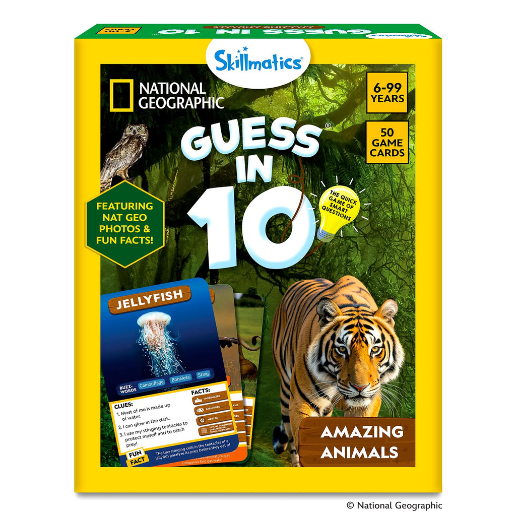 Skillmatics Guess in 10 Smart Questions Travel Card Game