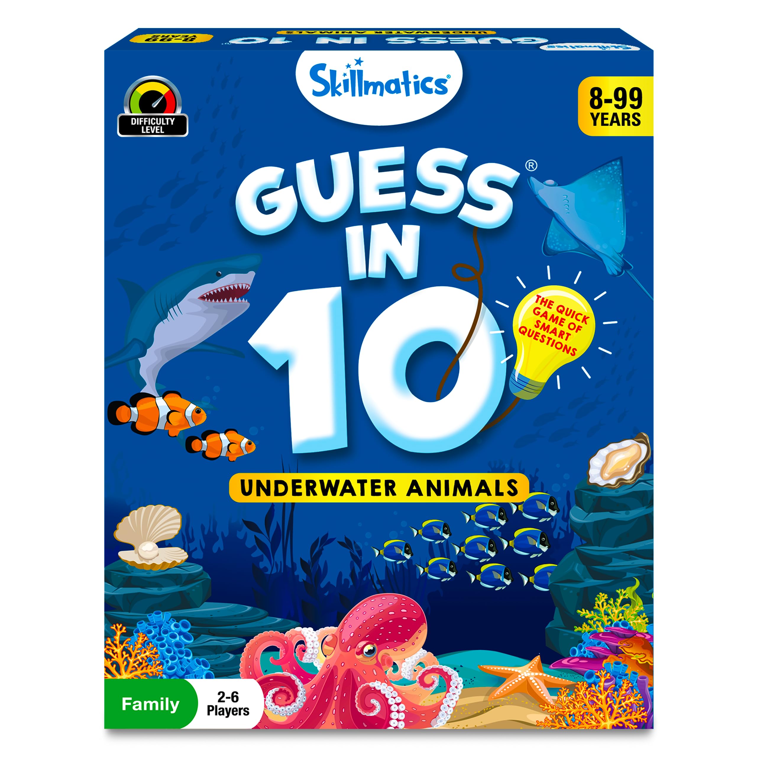 Skillmatics Guess in 10 Smart Questions Travel Card Game