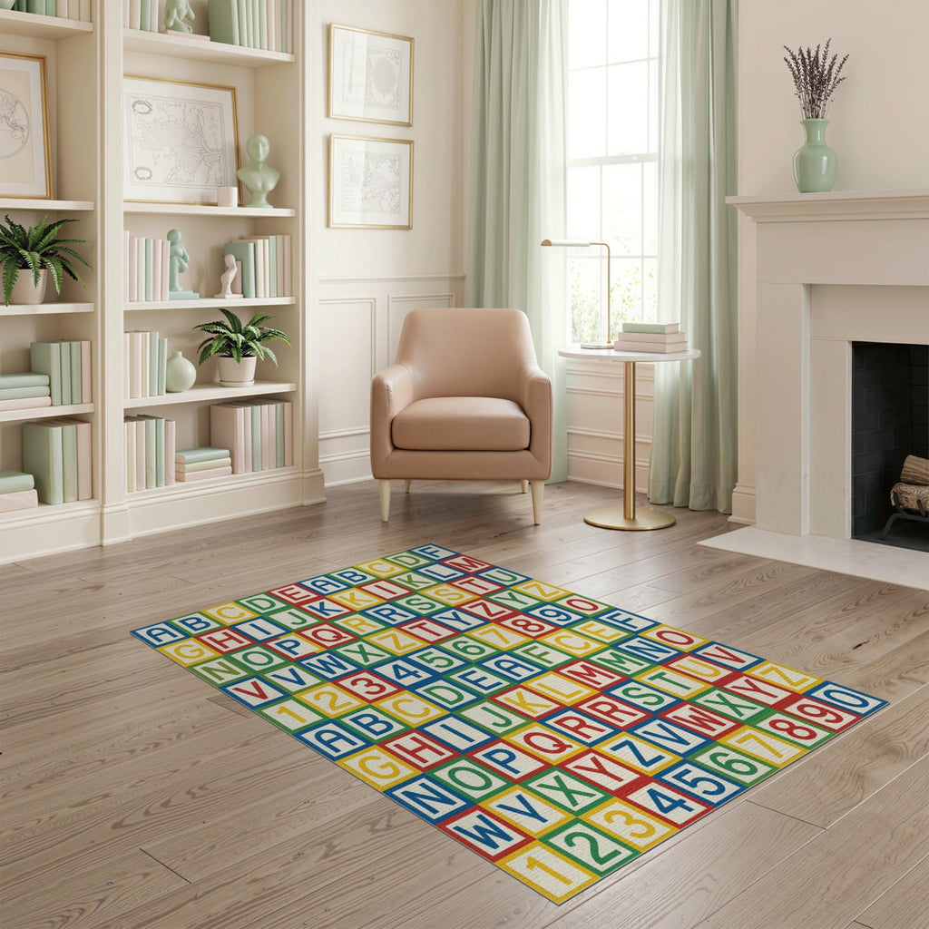 ODIKA Washable Non-Slip Stain-Resistant Area Rug