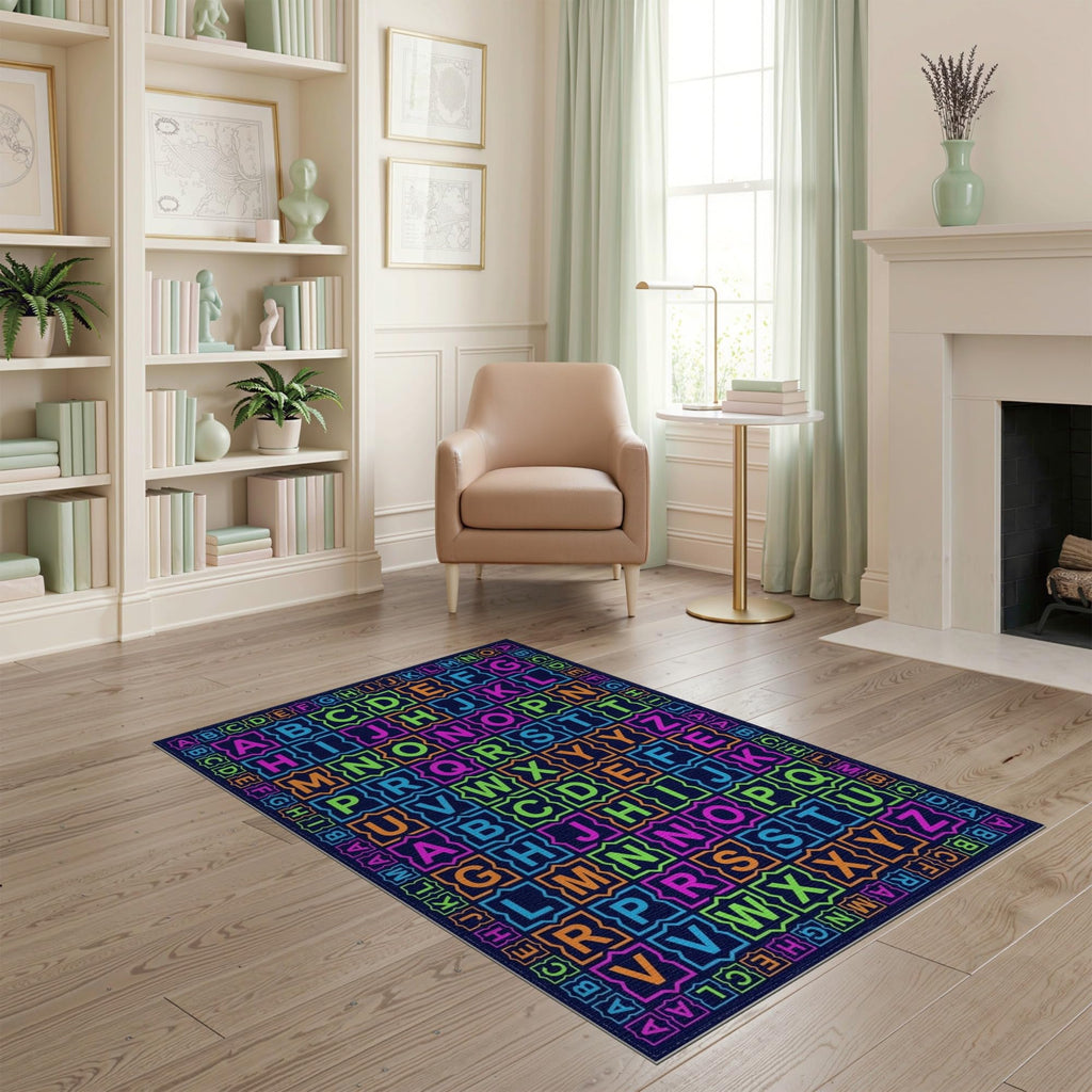 ODIKA Washable Non-Slip Stain-Resistant Area Rug