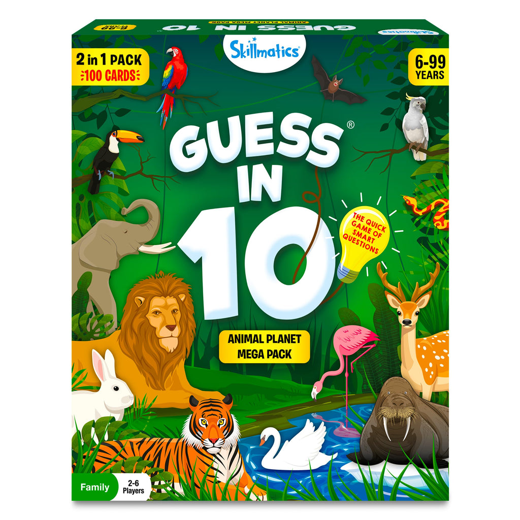 Skillmatics Guess in 10 Smart Questions Travel Card Game