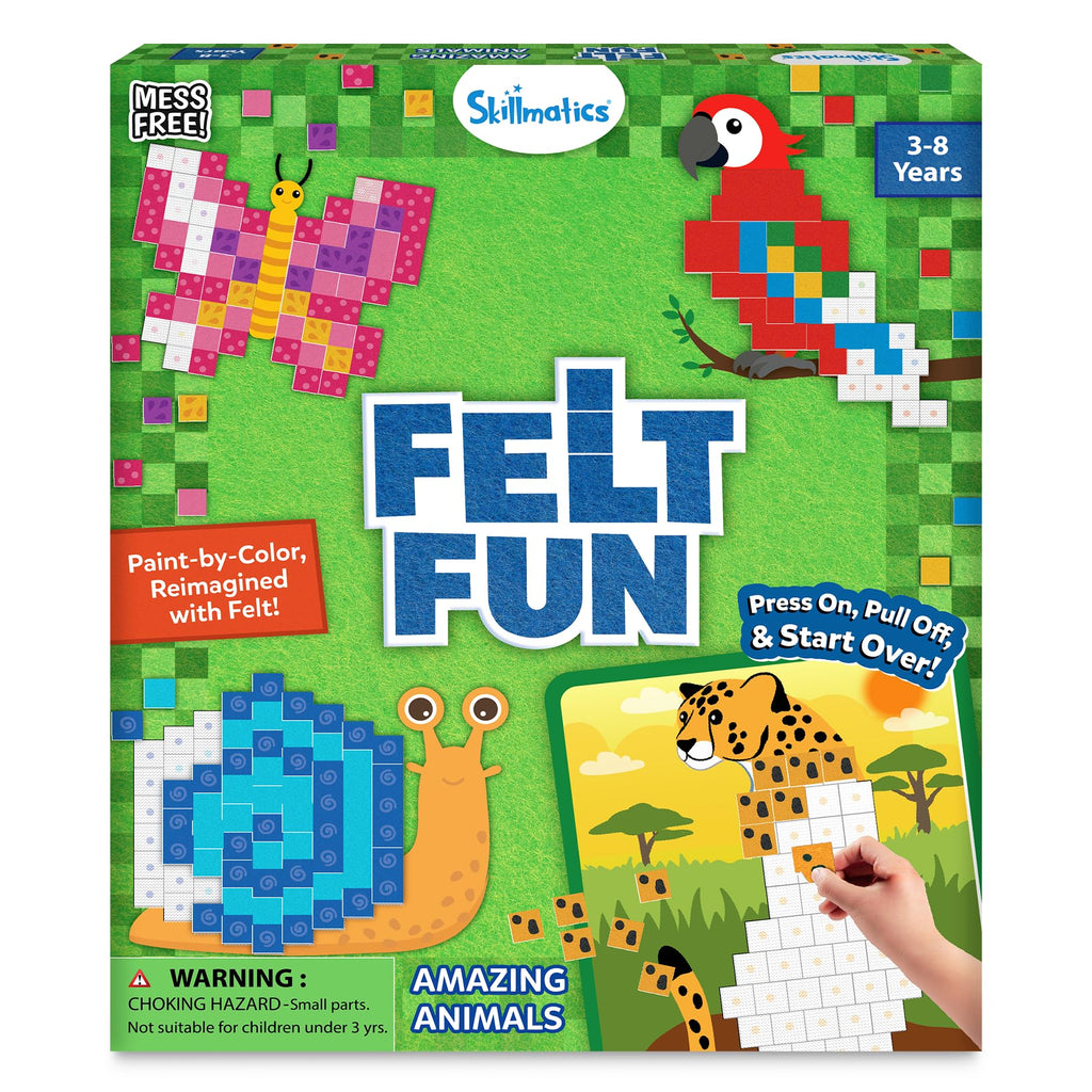 Skillmatics Reusable Mosaic 3D Craft Kit for Ages 3–8