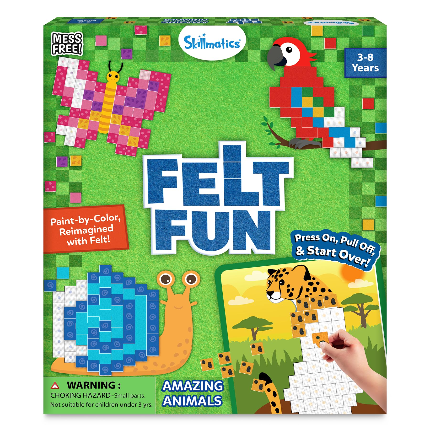 Skillmatics Reusable Mosaic 3D Craft Kit for Ages 3–8