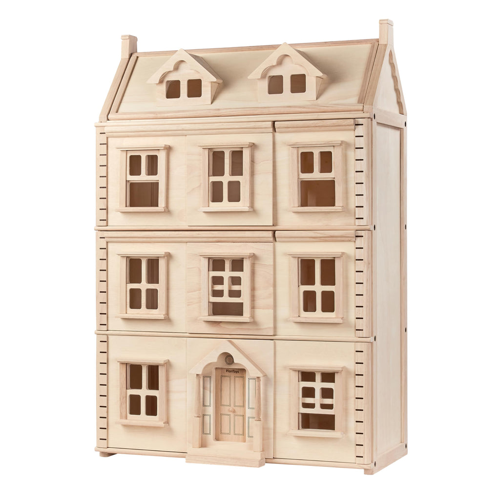 PlanToys Victorian Wooden Dollhouse Playset for Kids