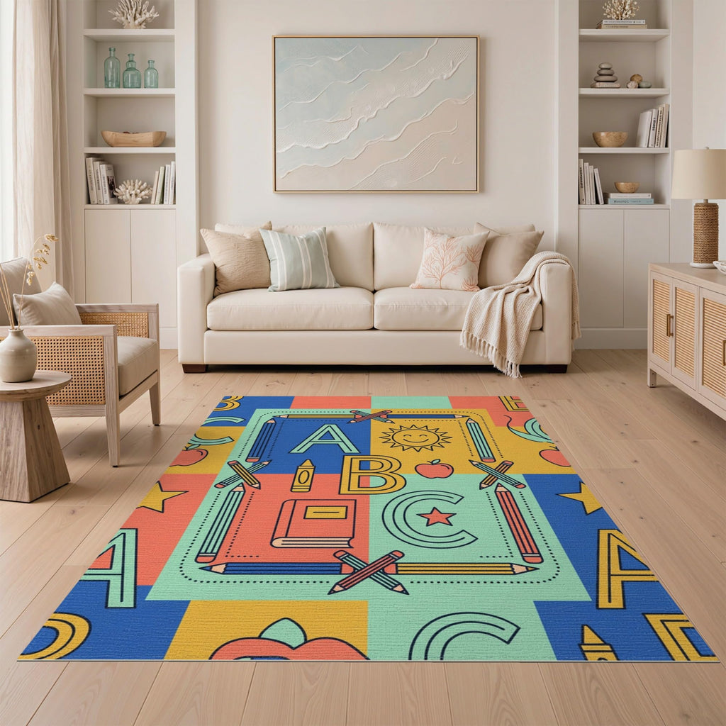 ODIKA Washable Non-Slip Stain-Resistant Area Rug