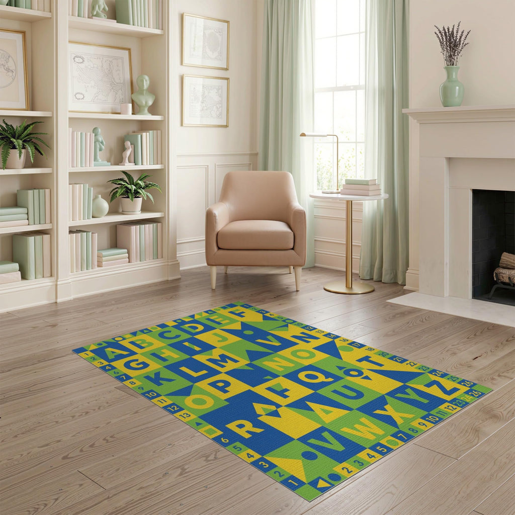 ODIKA Washable Non-Slip Stain-Resistant Area Rug