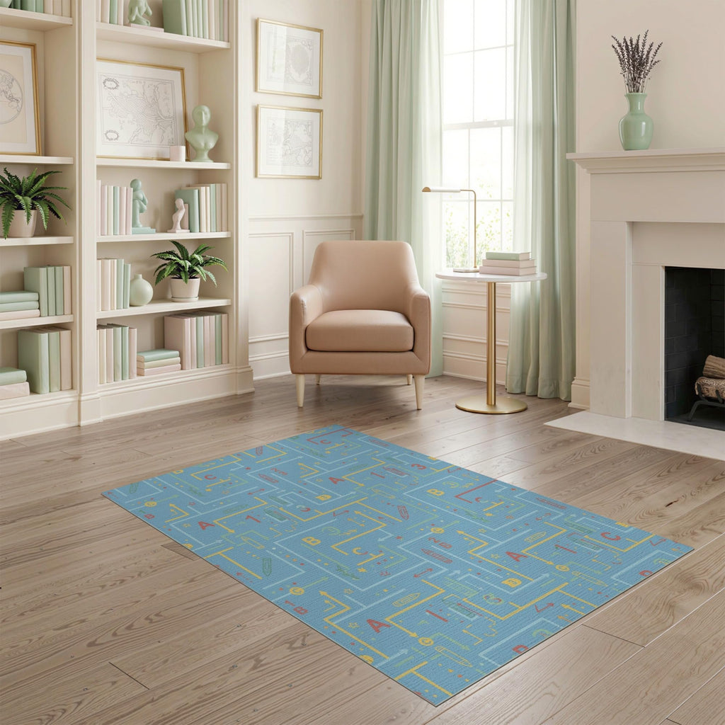 ODIKA Washable Non-Slip Stain-Resistant Area Rug