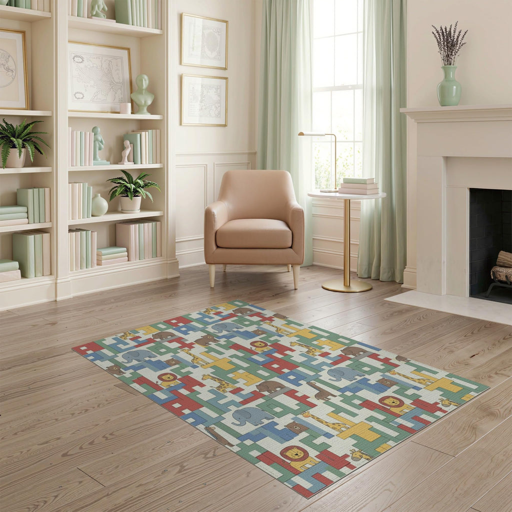 ODIKA Washable Non-Slip Stain-Resistant Area Rug
